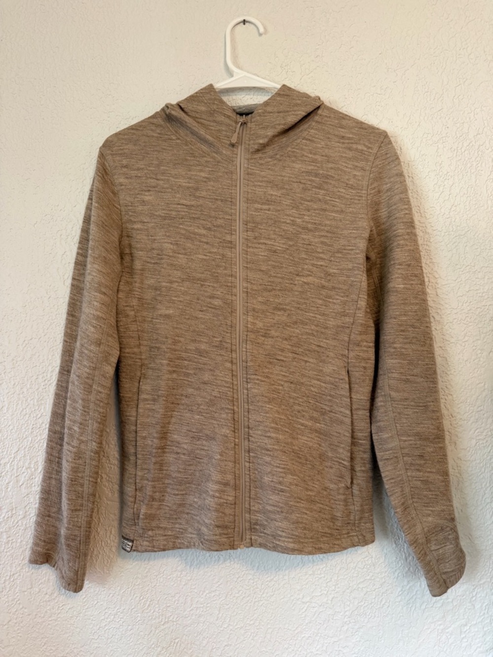 Paka Light Brown Zip Hoodie Jacket